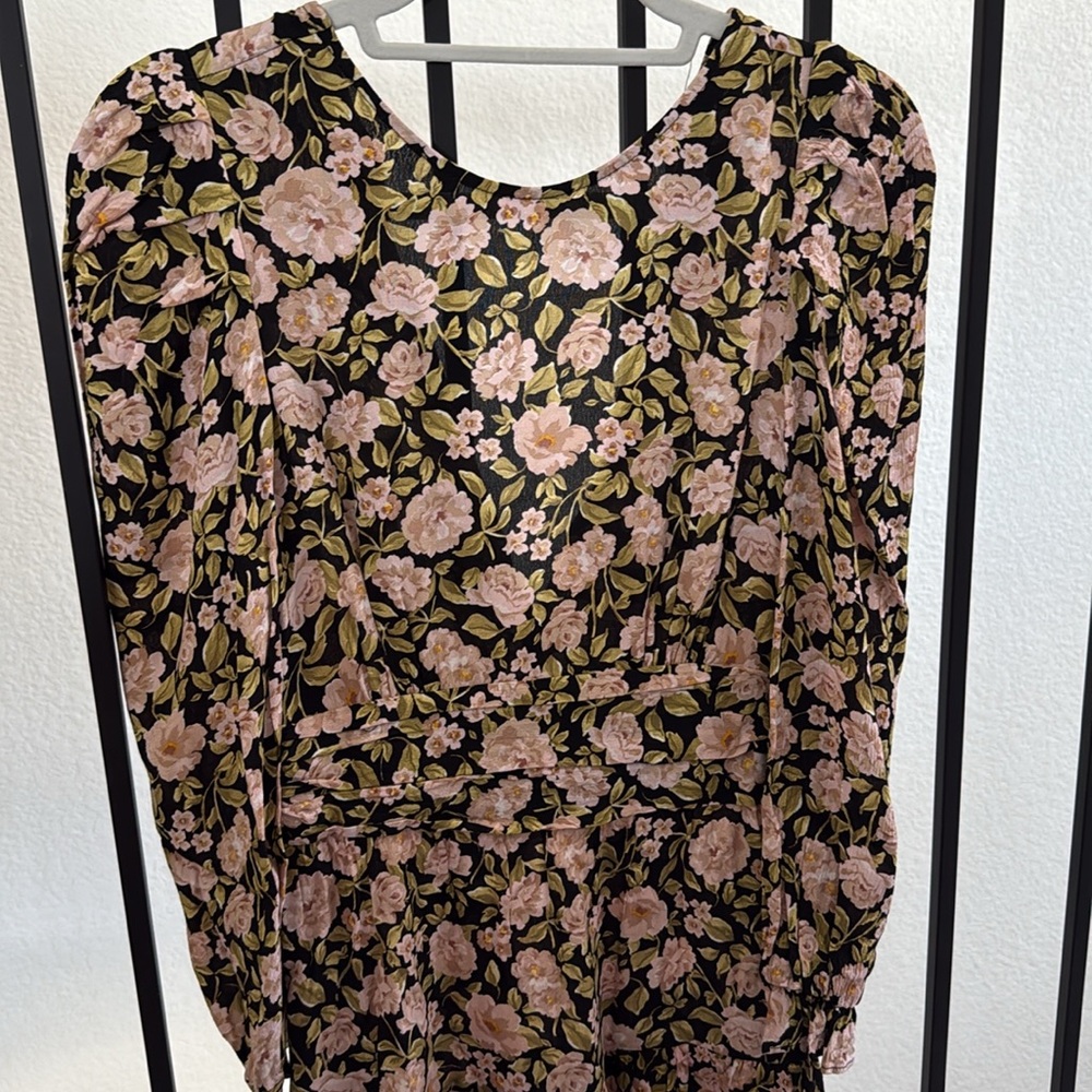 Long Sleeve Floral Dress